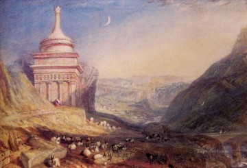 Turner Painting - Valle del arroyo Kedron Romántico Turner